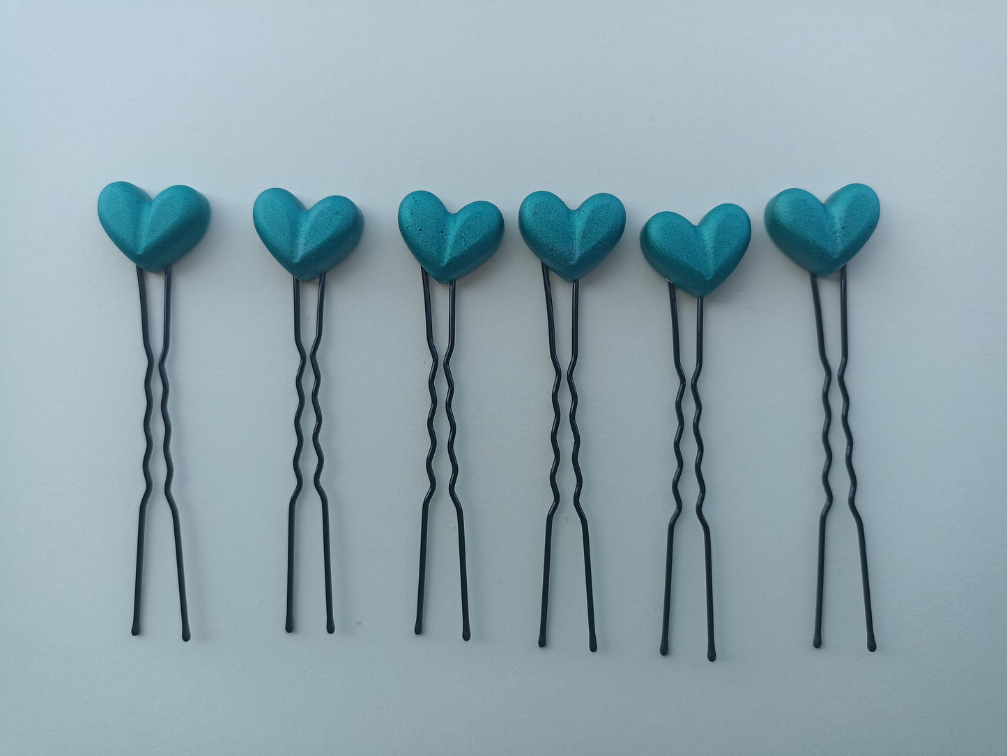 Hearts Seablue (12 pieces)