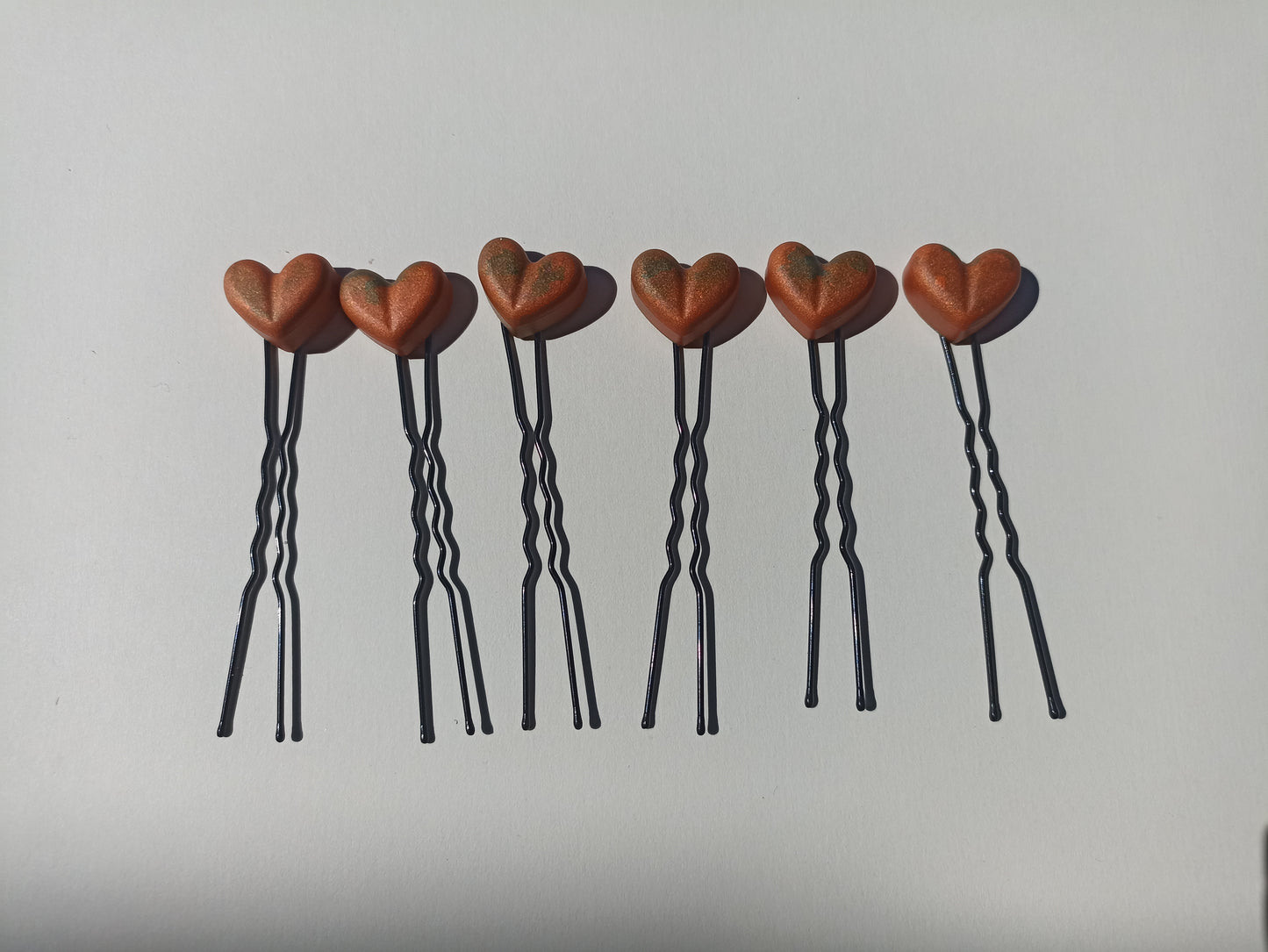 Hearts Terracotta Brown (12 pieces)