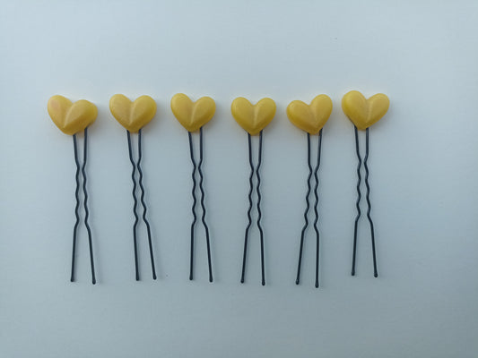 Hearts Yellow (12 pieces)