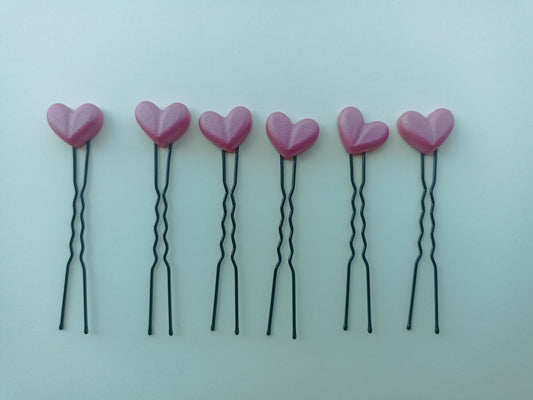 Hearts Pink (12 pieces)