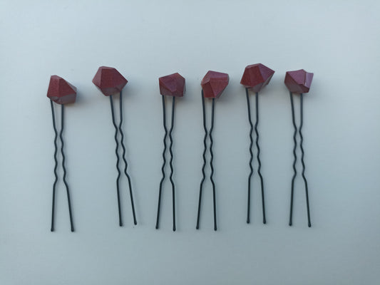 Gemstones dark red (12 pieces)