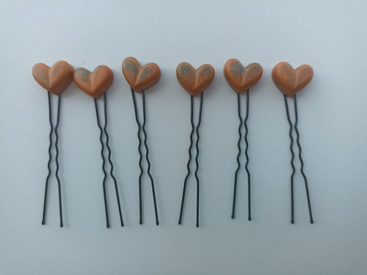 Hearts Orange (12 pieces)